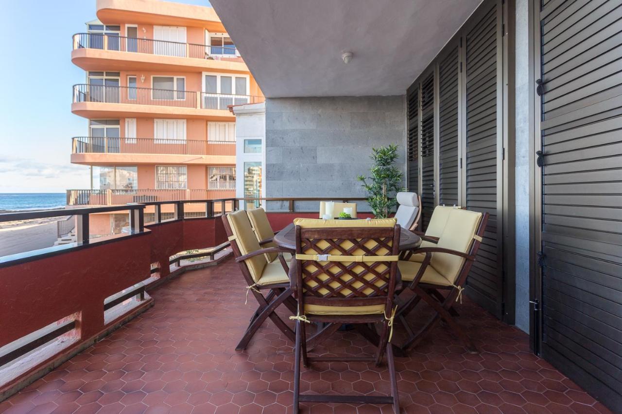 Front Line Beach With Fantastic Terrace. Telde Exteriör bild