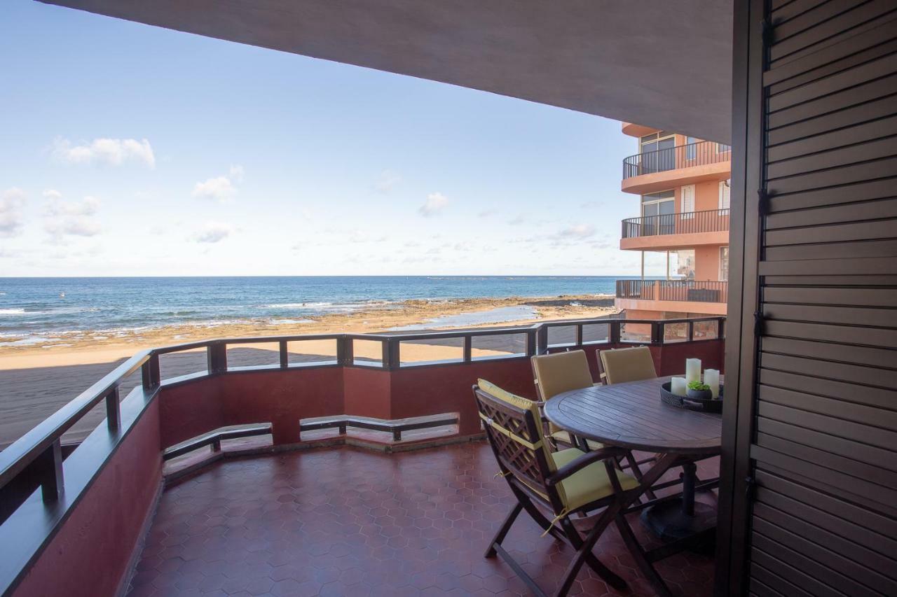 Front Line Beach With Fantastic Terrace. Telde Exteriör bild
